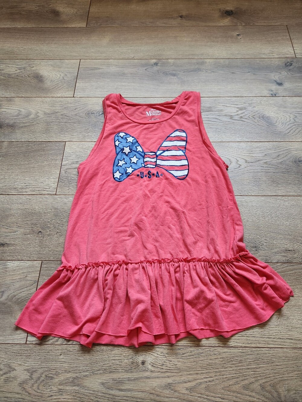 Girls 14-16 Patriotic Minnie Mouse Sleeveless top